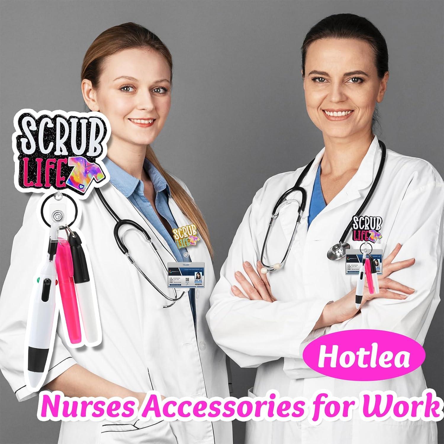 Conjunto de Insignia Retráctil y Bolígrafos Hotlea - Negro