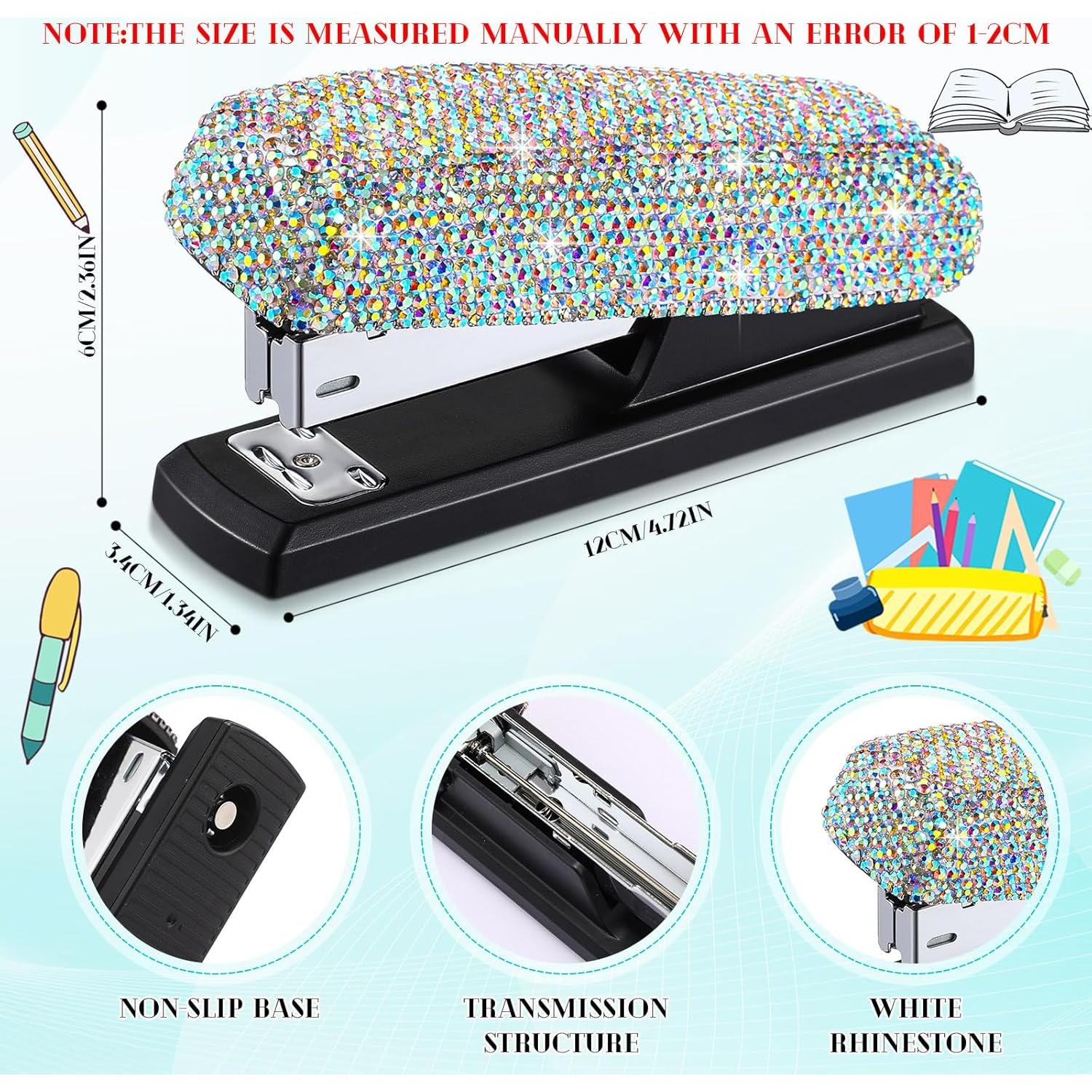 Grapadora de Cristal Yexiya Ab Color para Escritorio 20 Hojas