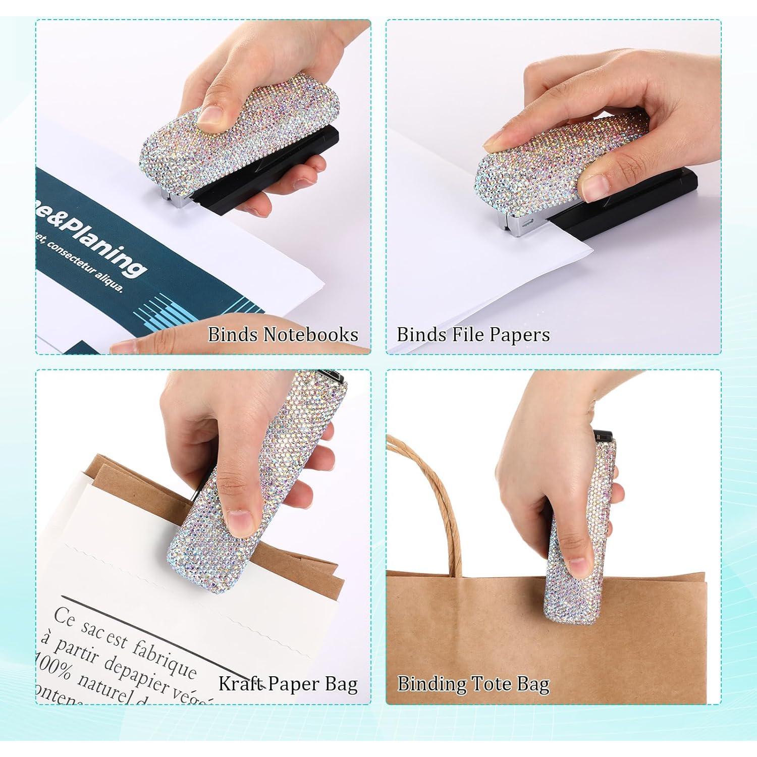 Grapadora de Cristal Yexiya Ab Color para Escritorio 20 Hojas