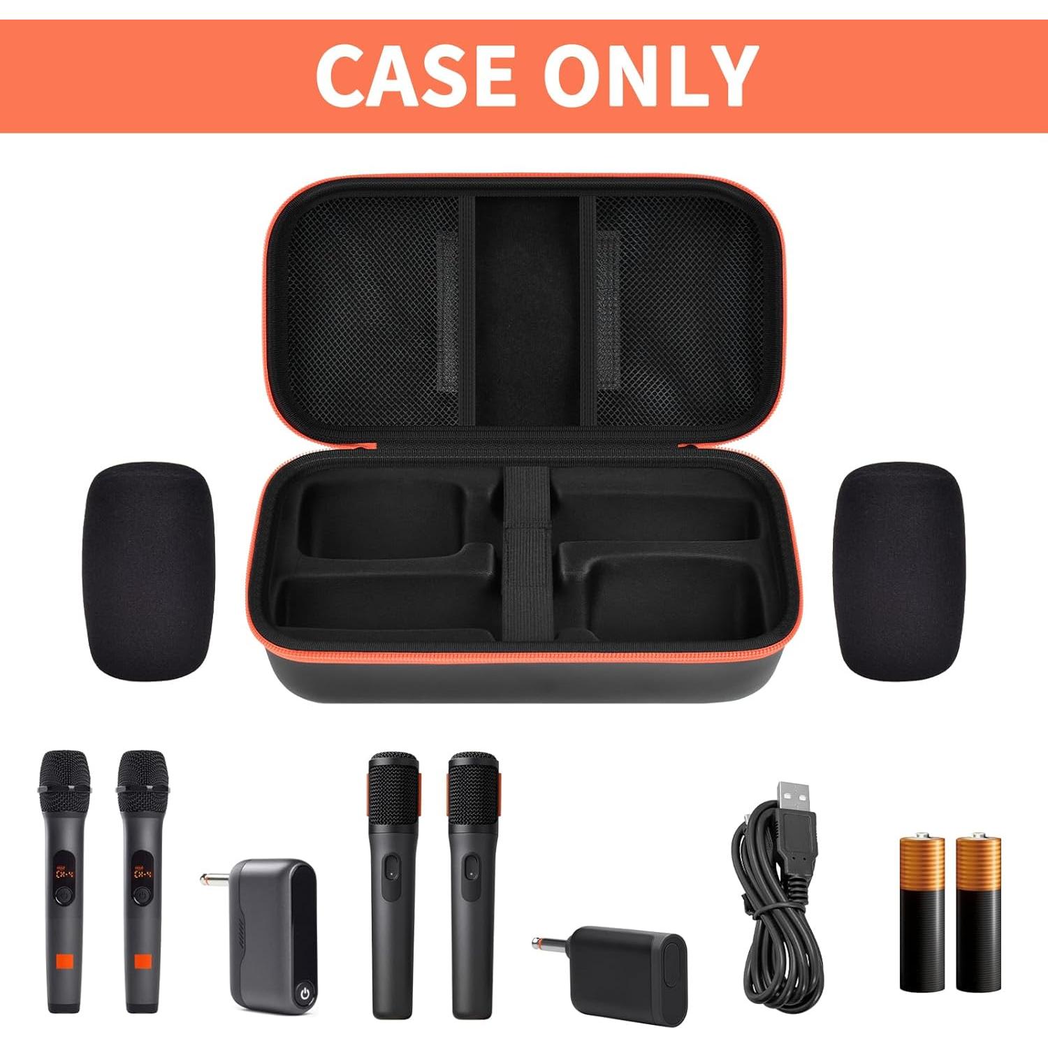 Estuche Inalámbrico para Micrófonos JBL PartyBox - Negro