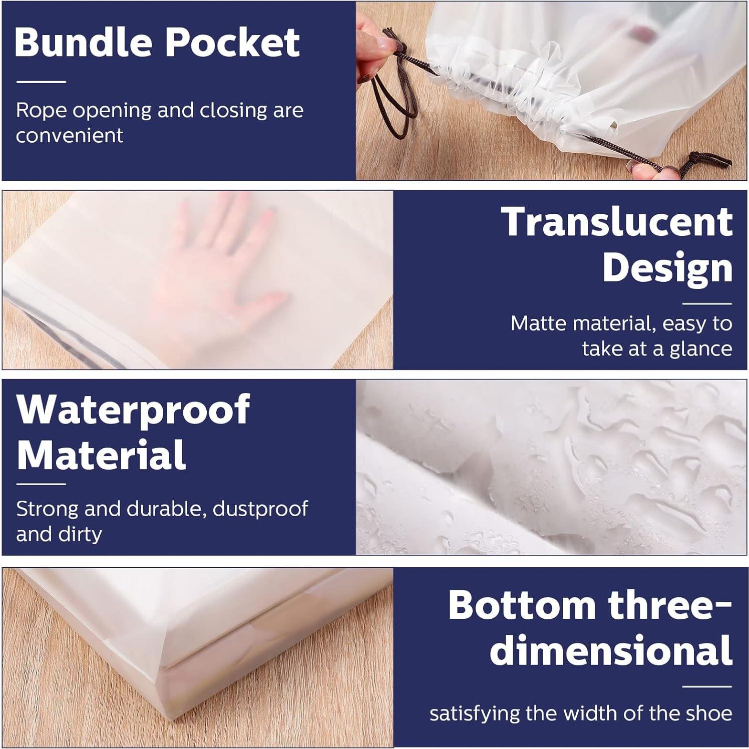 Bolsas Translucidas para Zapatos Shappy 50 Pcs 30x40 cm