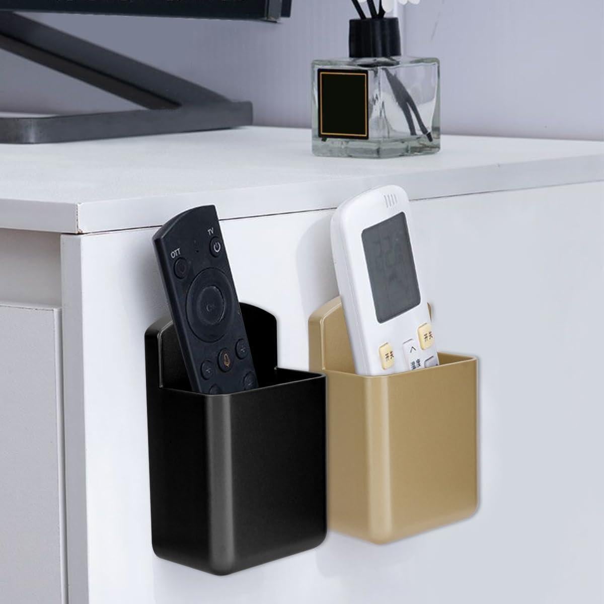 6 Soportes de Control Remoto Autoadhesivos TIE-DailyNec Negro