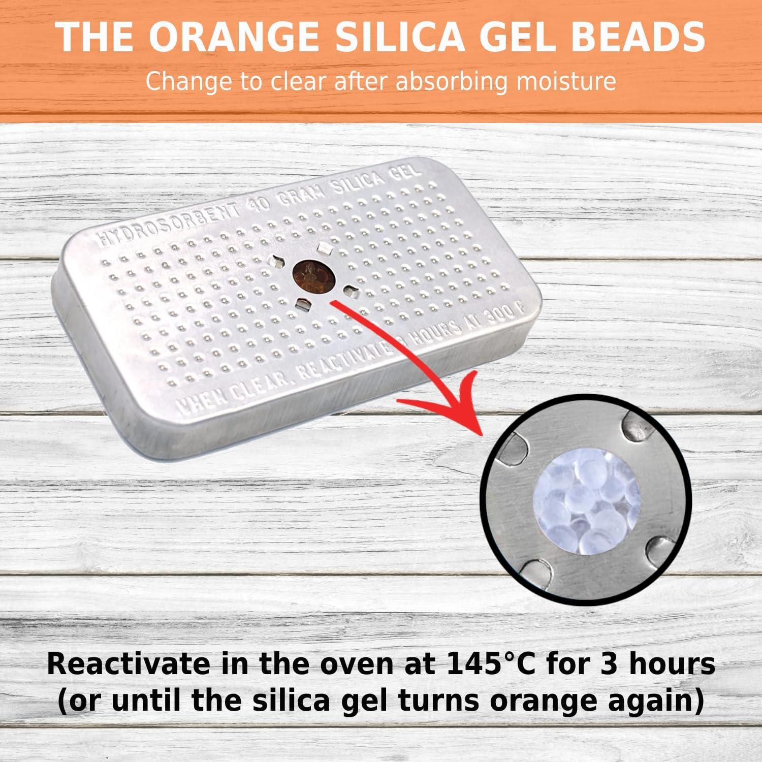 Deshumidificador de Gel de Sílice Hydrosorbent OSG-40 40g Naranja