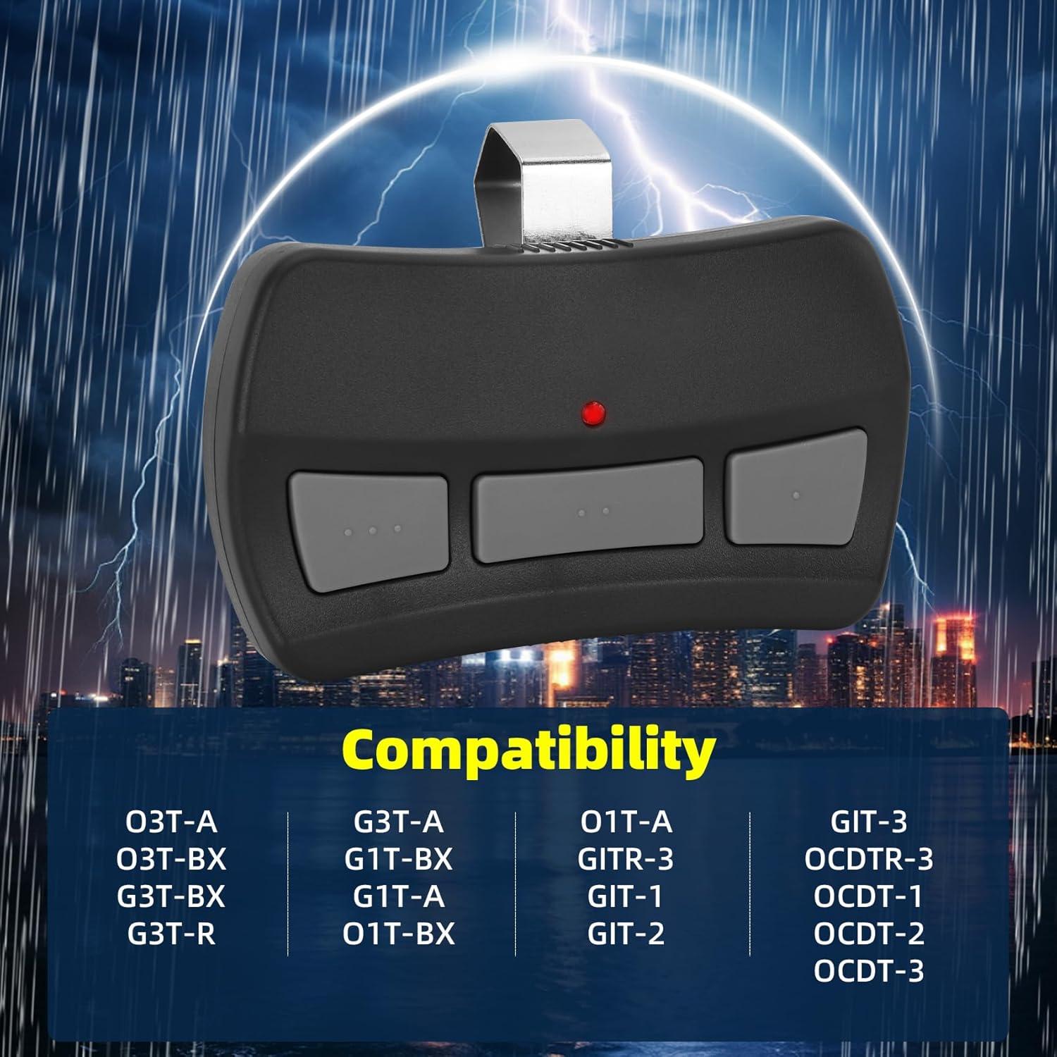 Control Remoto de Puerta de Garaje Pevxou GITR-3 Inalámbrico