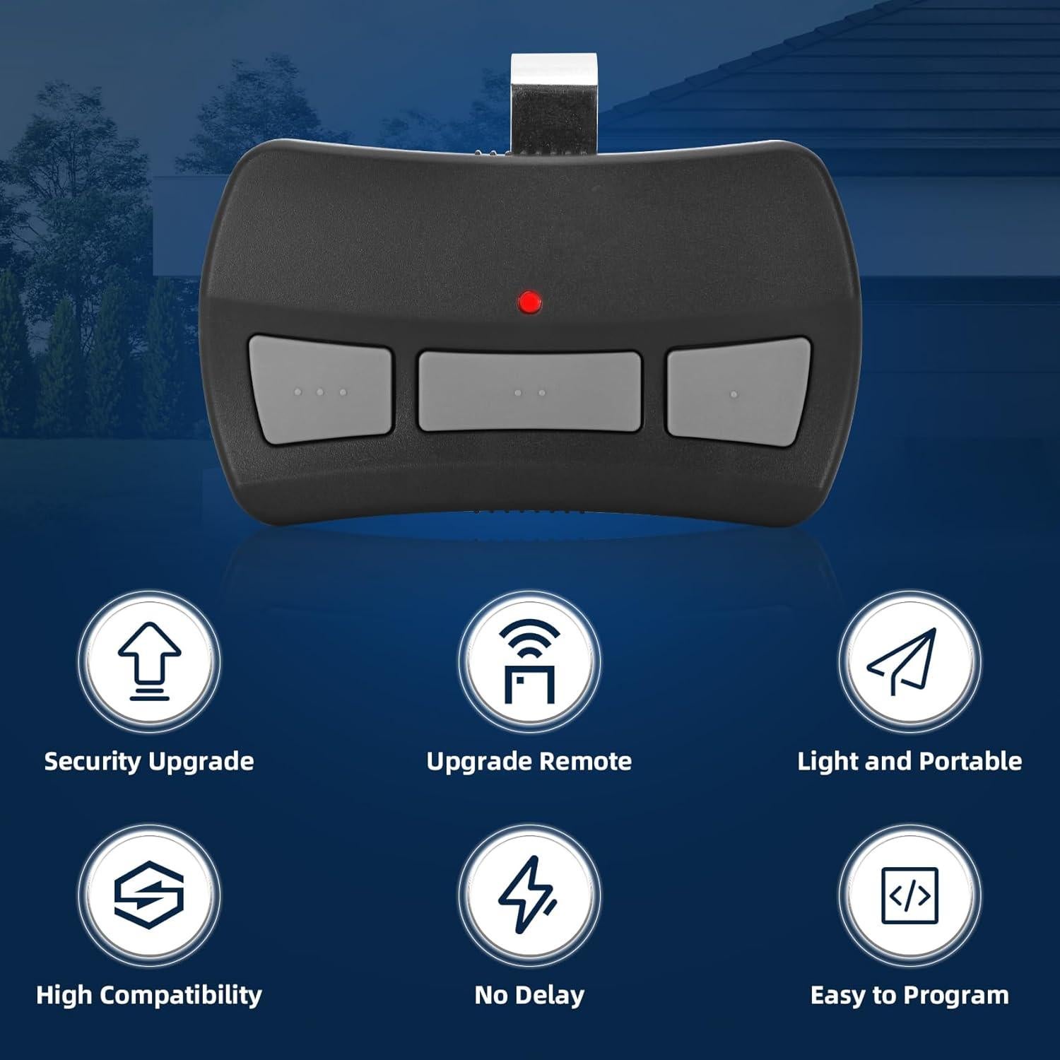 Control Remoto de Puerta de Garaje Pevxou GITR-3 Inalámbrico