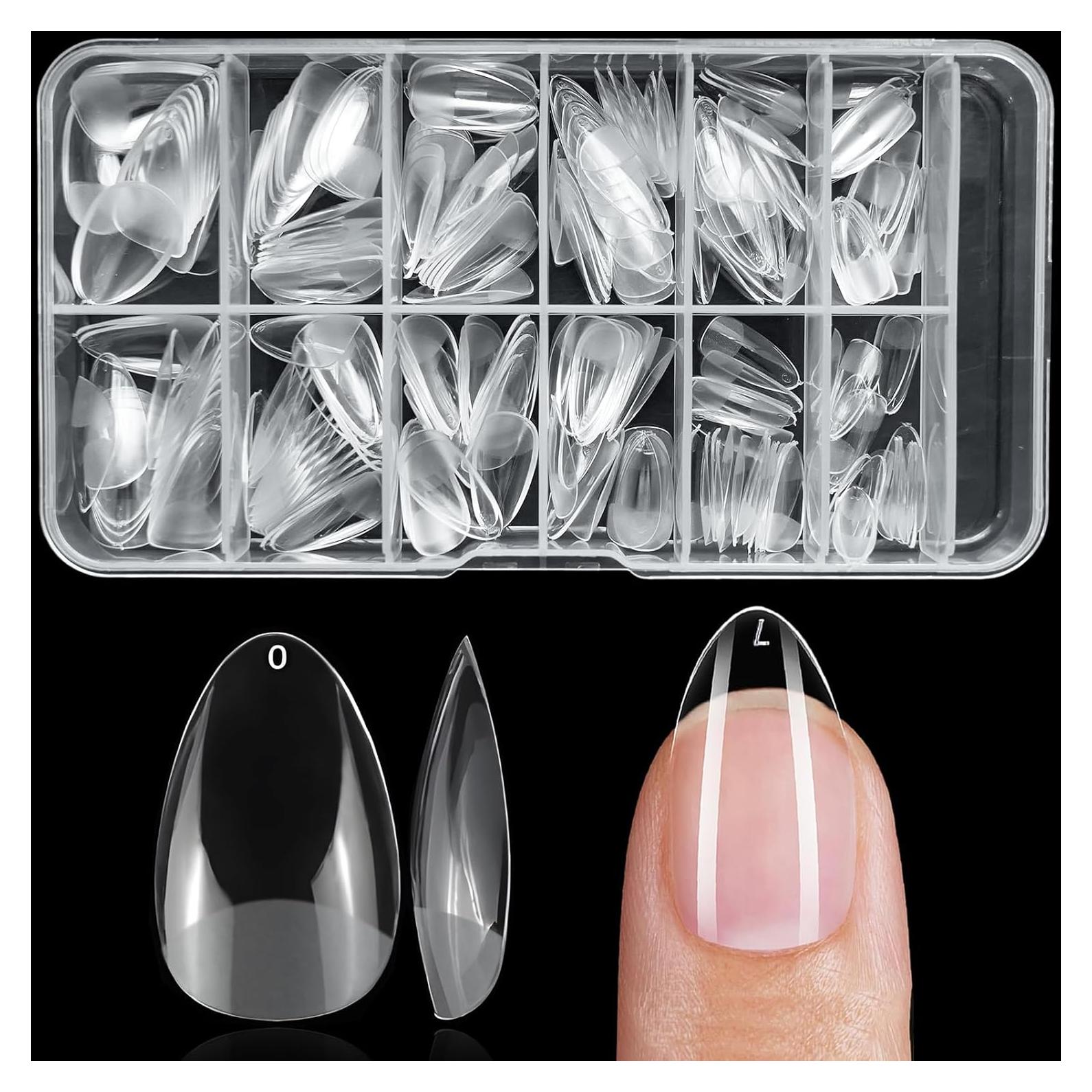 240 Consejos de Uñas de Gel Almendra Cortos Lifextol