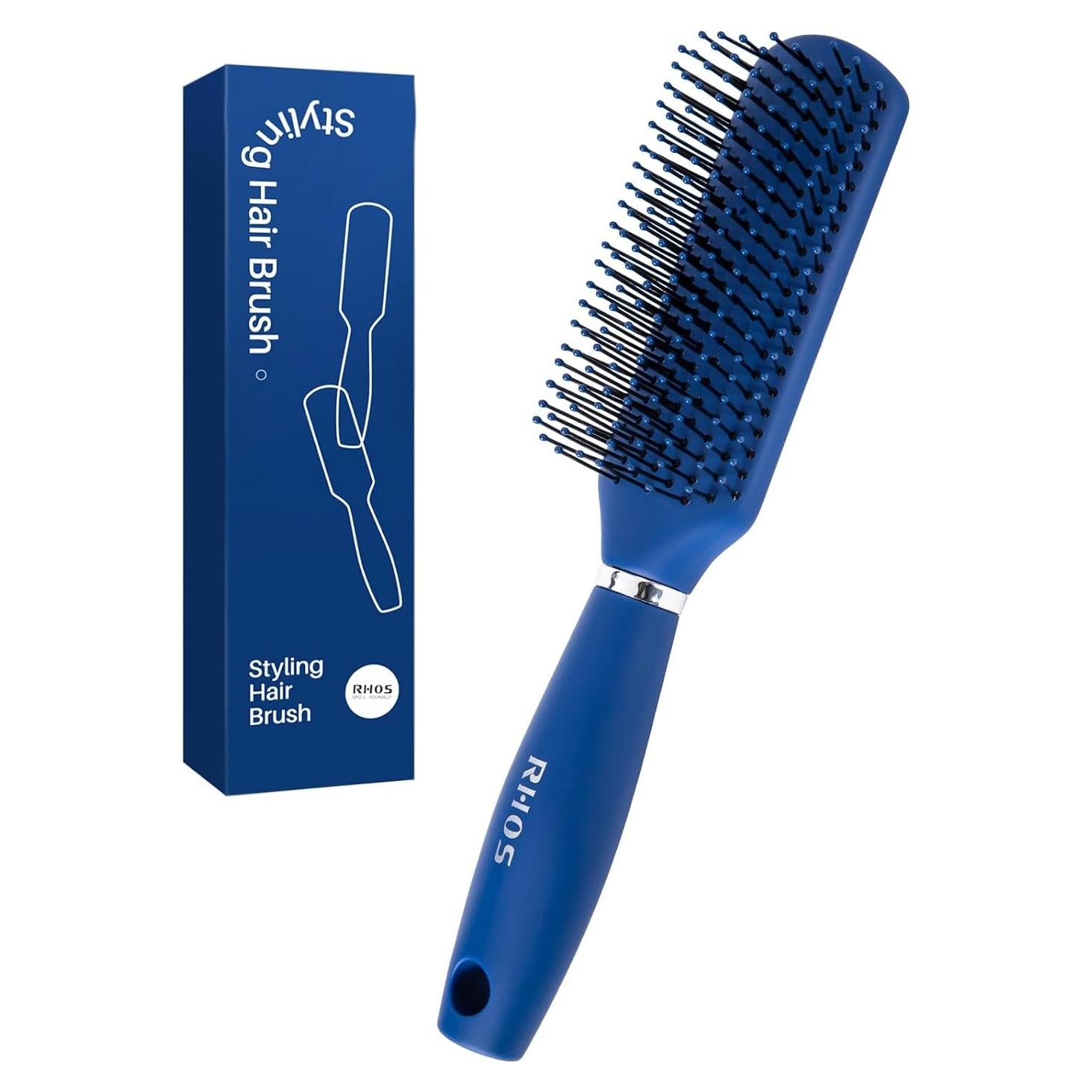 Cepillo desenredante RHOS para hombres - Azul, 20 cm