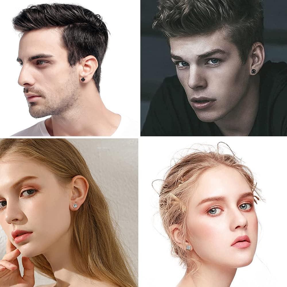 Pendientes Magnéticos de Acero Inoxidable YZstyle - 4 Pares 6MM