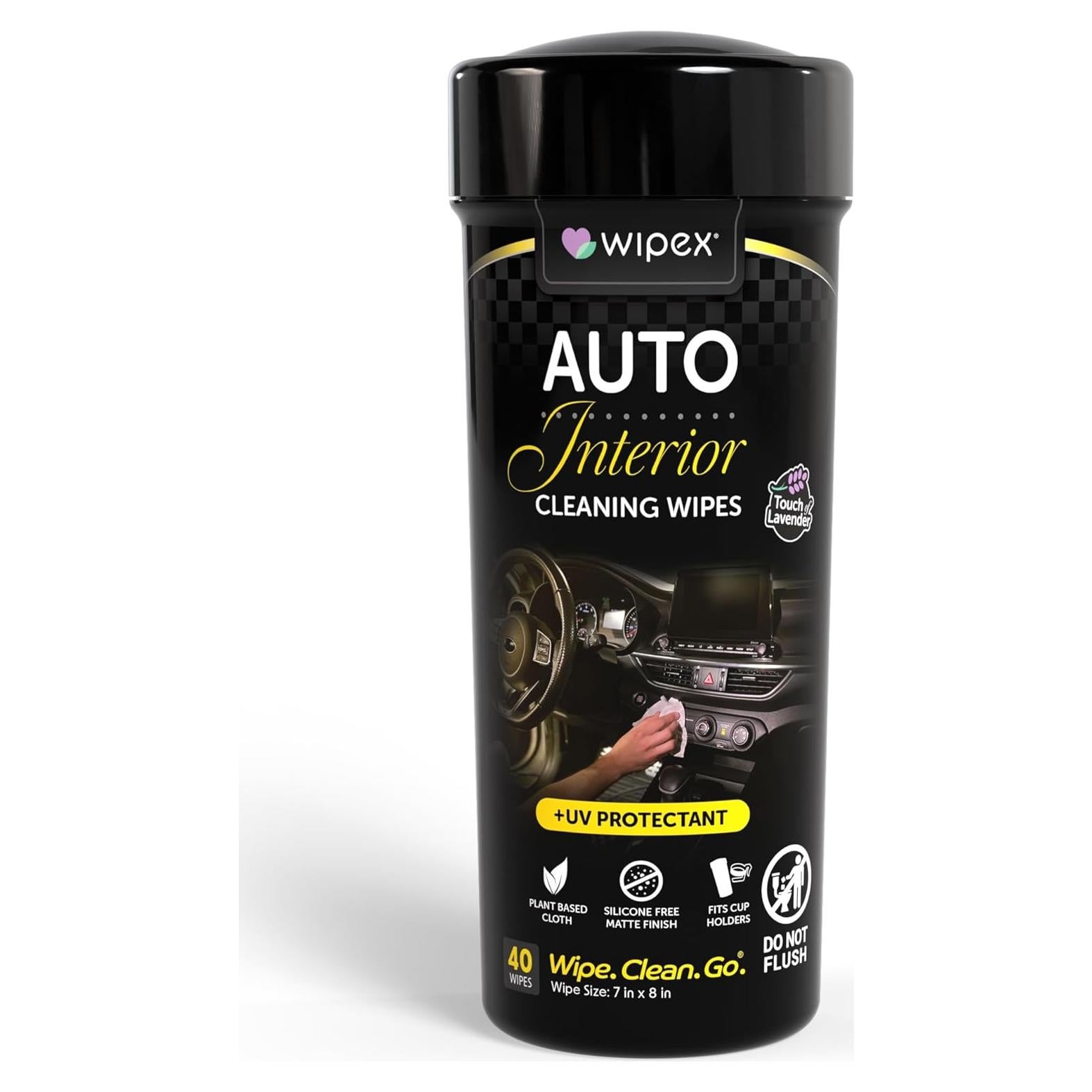 Toallitas de Limpieza para Interiores de Auto Wipex 40Ct