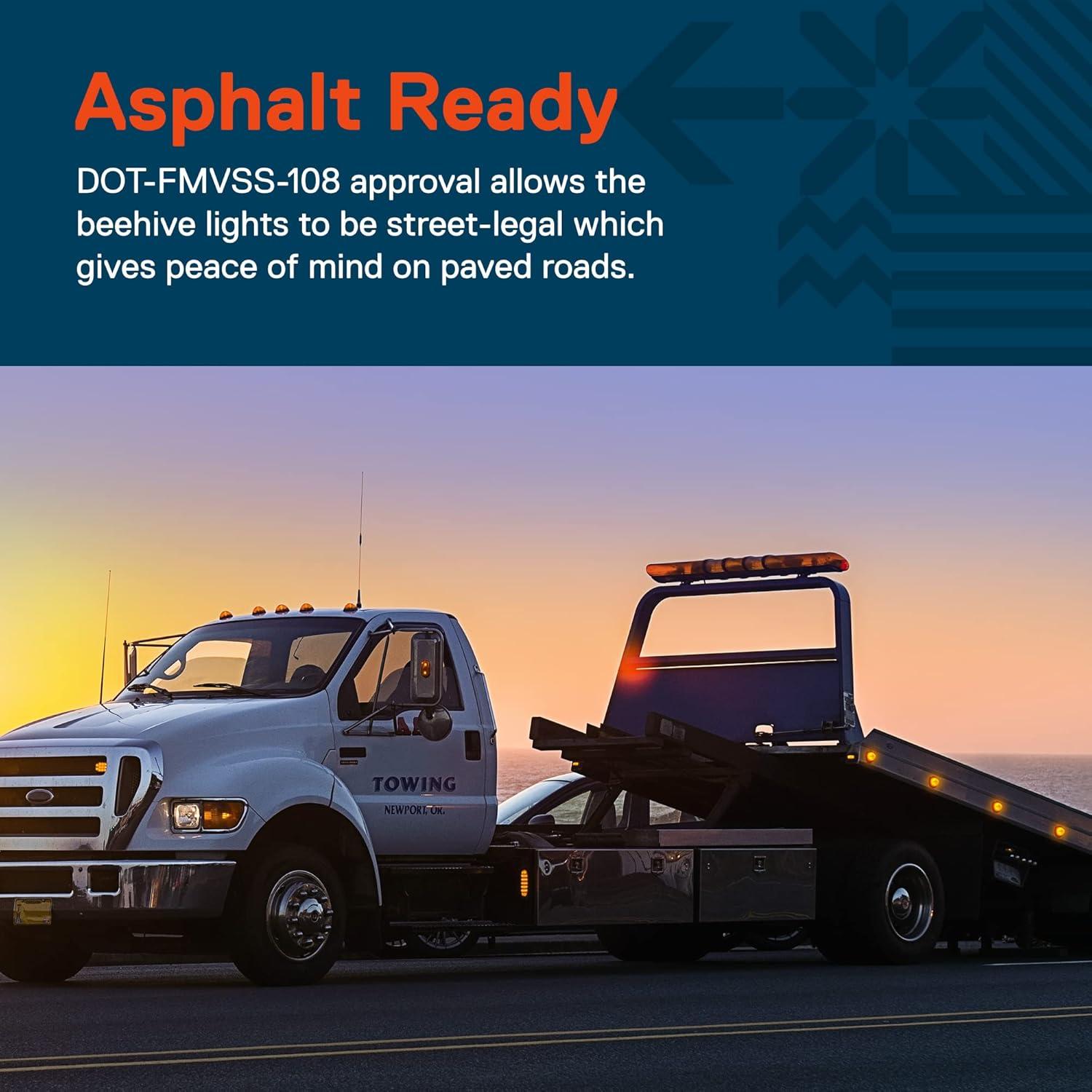 Luz Marcadora LED Redonda Ámbar 2" True Mods IP67