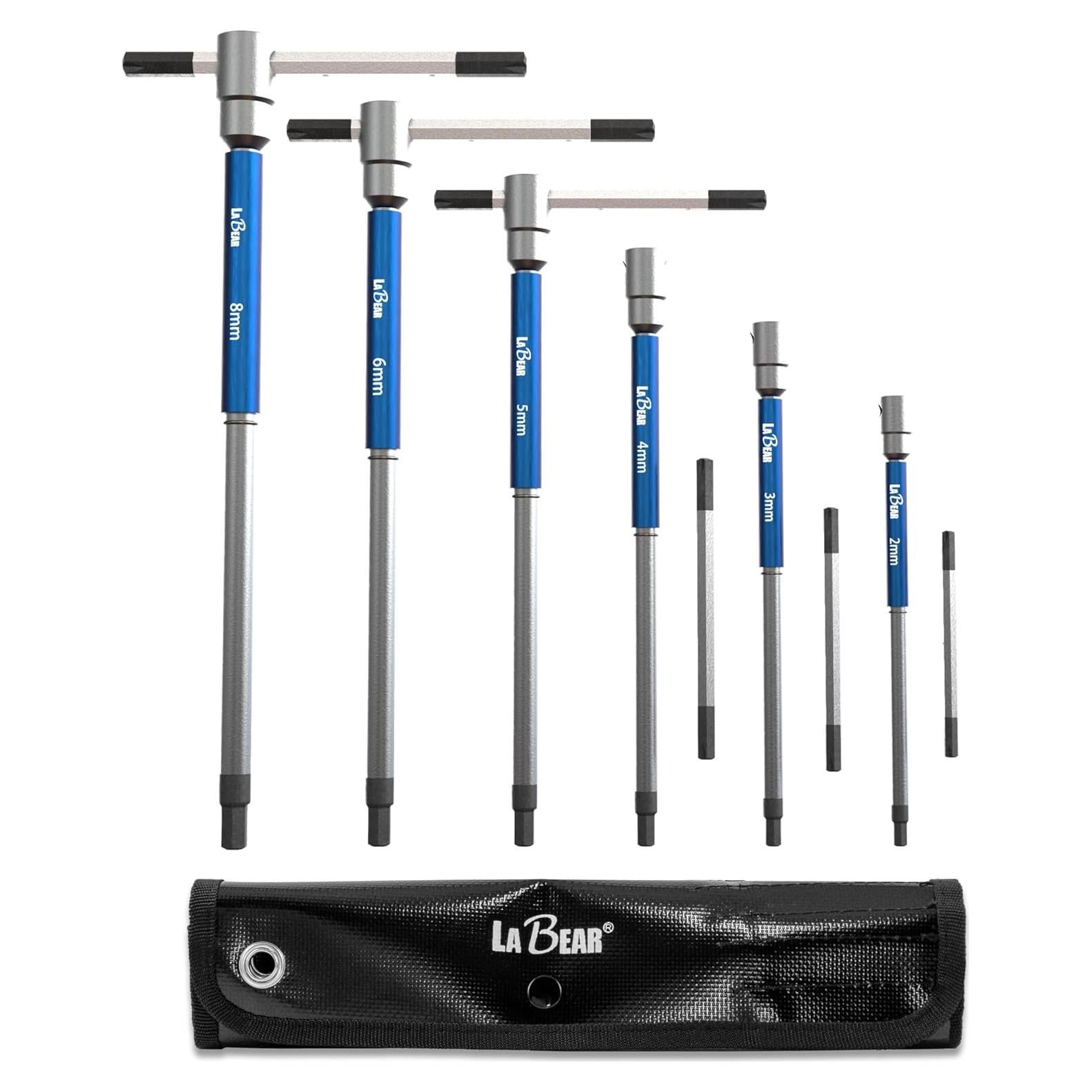 Juego de Llaves Allen T-Handle LABEAR 6 Piezas 2-8 mm