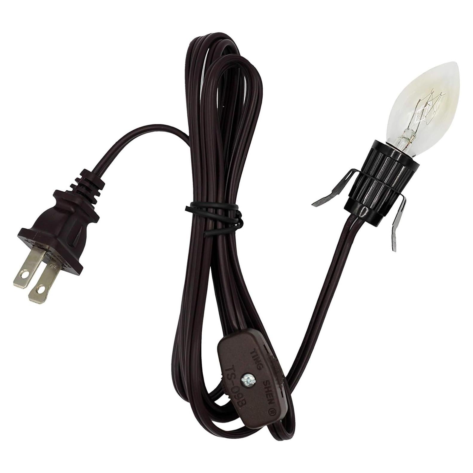 Cuerda de lámpara Clip-in Creative Hobbies 1.83m con bombilla 7W