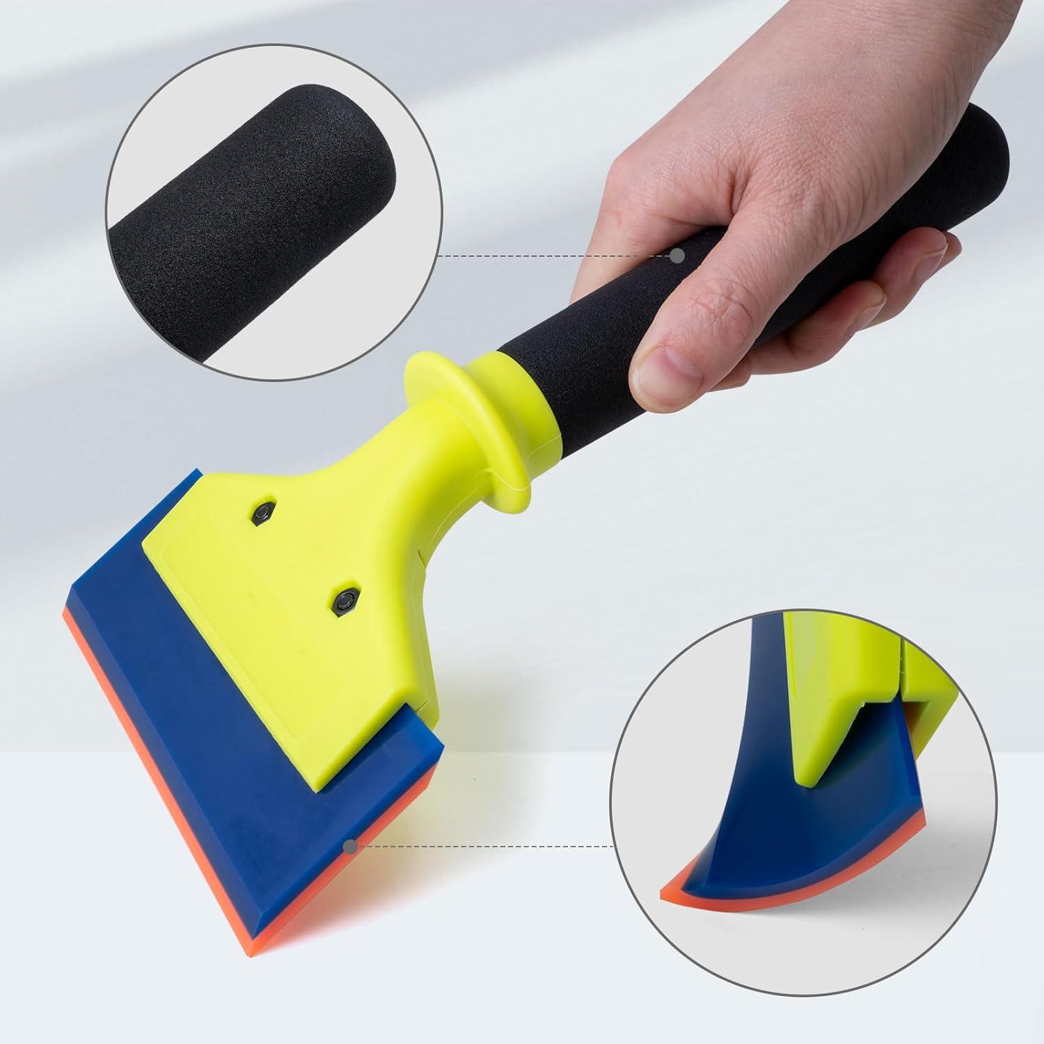 Raspador de Goma NEWISHTOOL 5" con Mango de Nylon - 2 Piezas