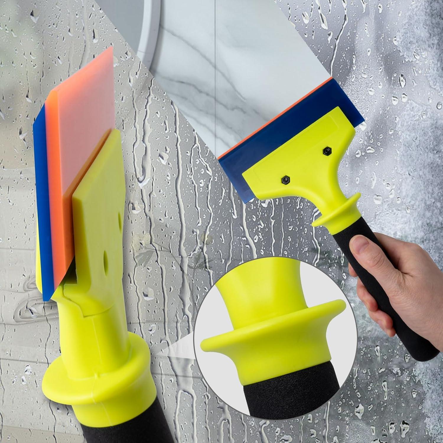 Raspador de Goma NEWISHTOOL 5" con Mango de Nylon - 2 Piezas