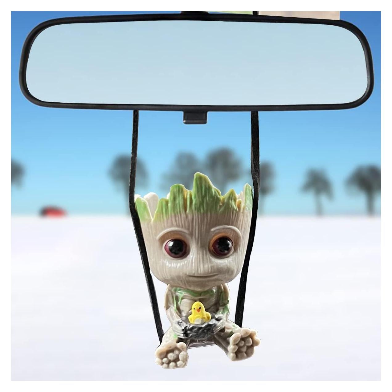 Colgante de Espejo Retrovisor WYJS Hombre Árbol Sonriente