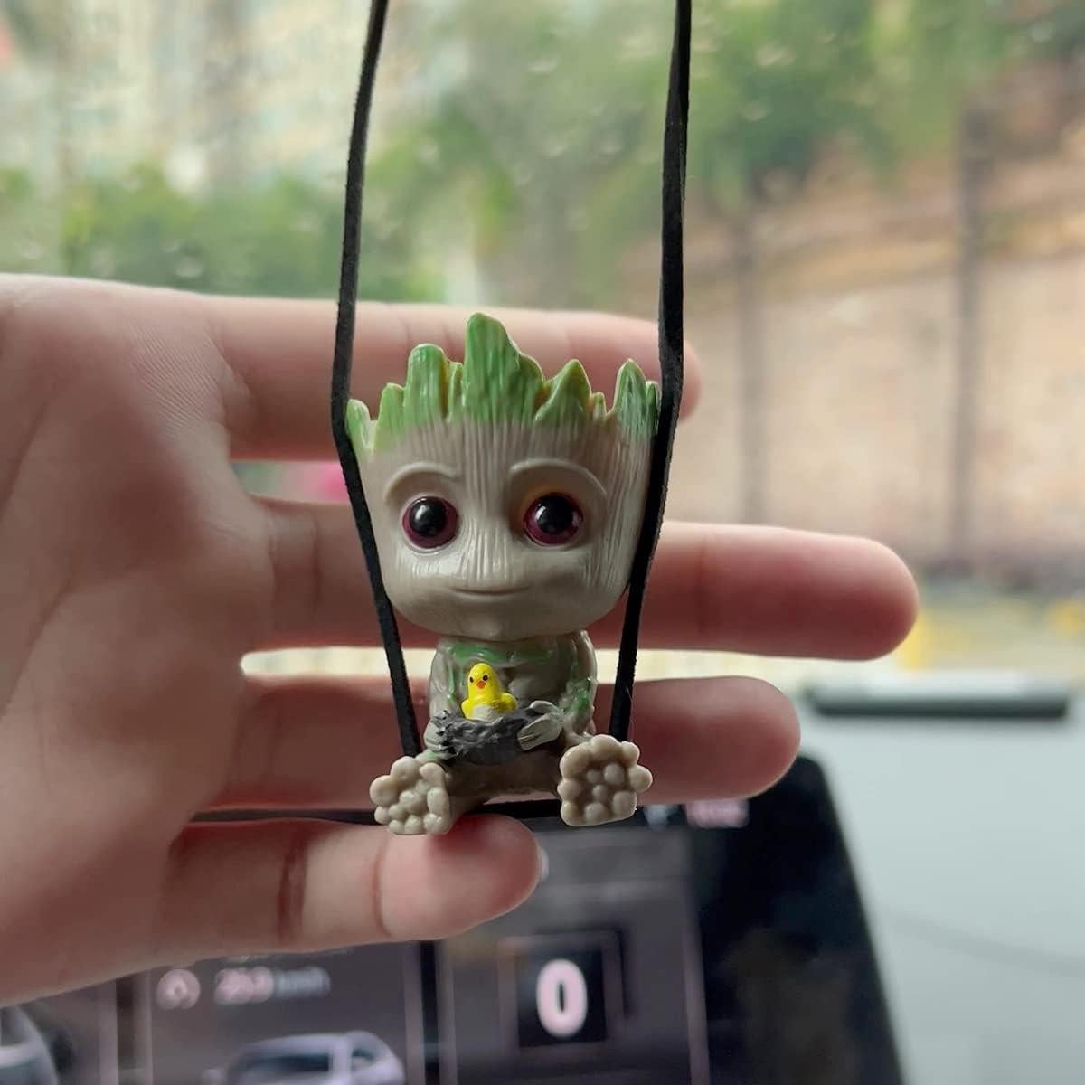 Colgante de Espejo Retrovisor WYJS Hombre Árbol Sonriente