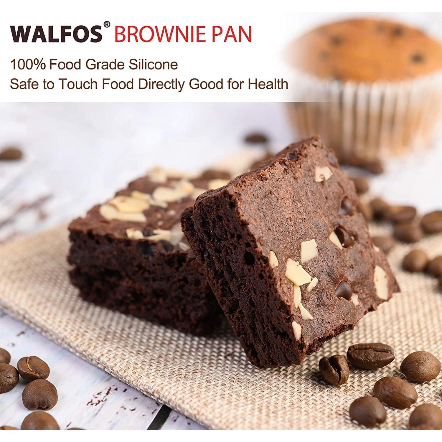 Sartén de Silicona Walfos - 2 Piezas Cuadradas Antiadherente