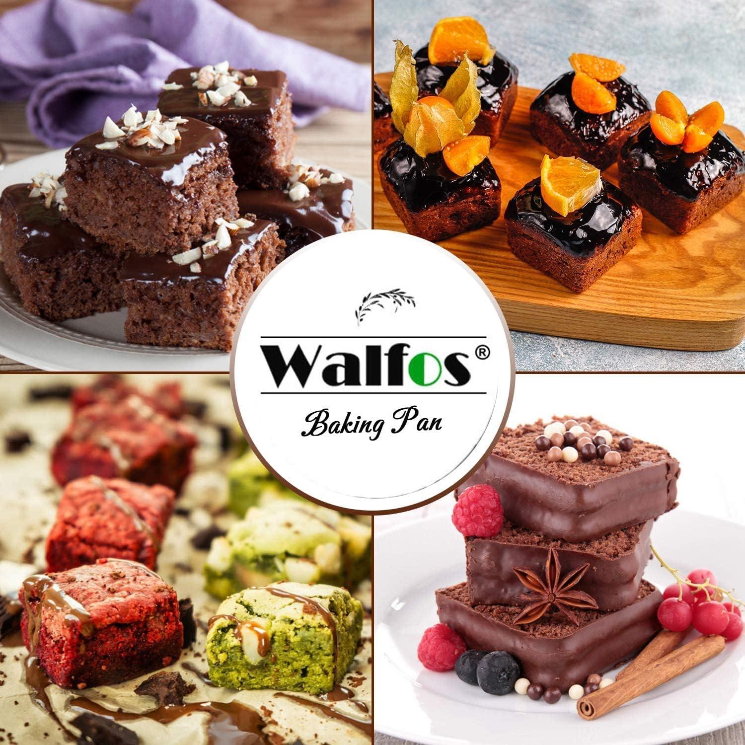 Sartén de Silicona Walfos - 2 Piezas Cuadradas Antiadherente