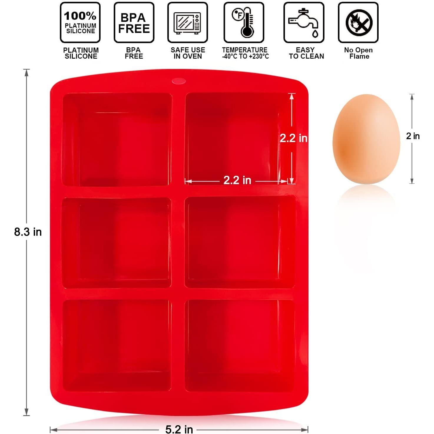 Sartén de Silicona Walfos - 2 Piezas Cuadradas Antiadherente