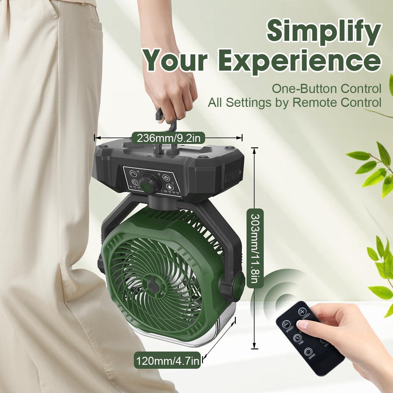 Ventilador de Nebulización Wivflow YT8136C, 8 Velocidades, 360ML