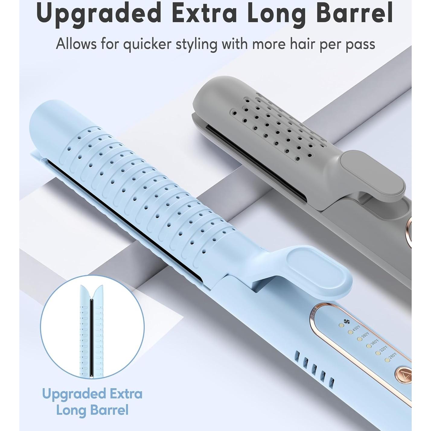 Plancha de Rizar 2 en 1 Farery Soft-Air Azul 140-220°C