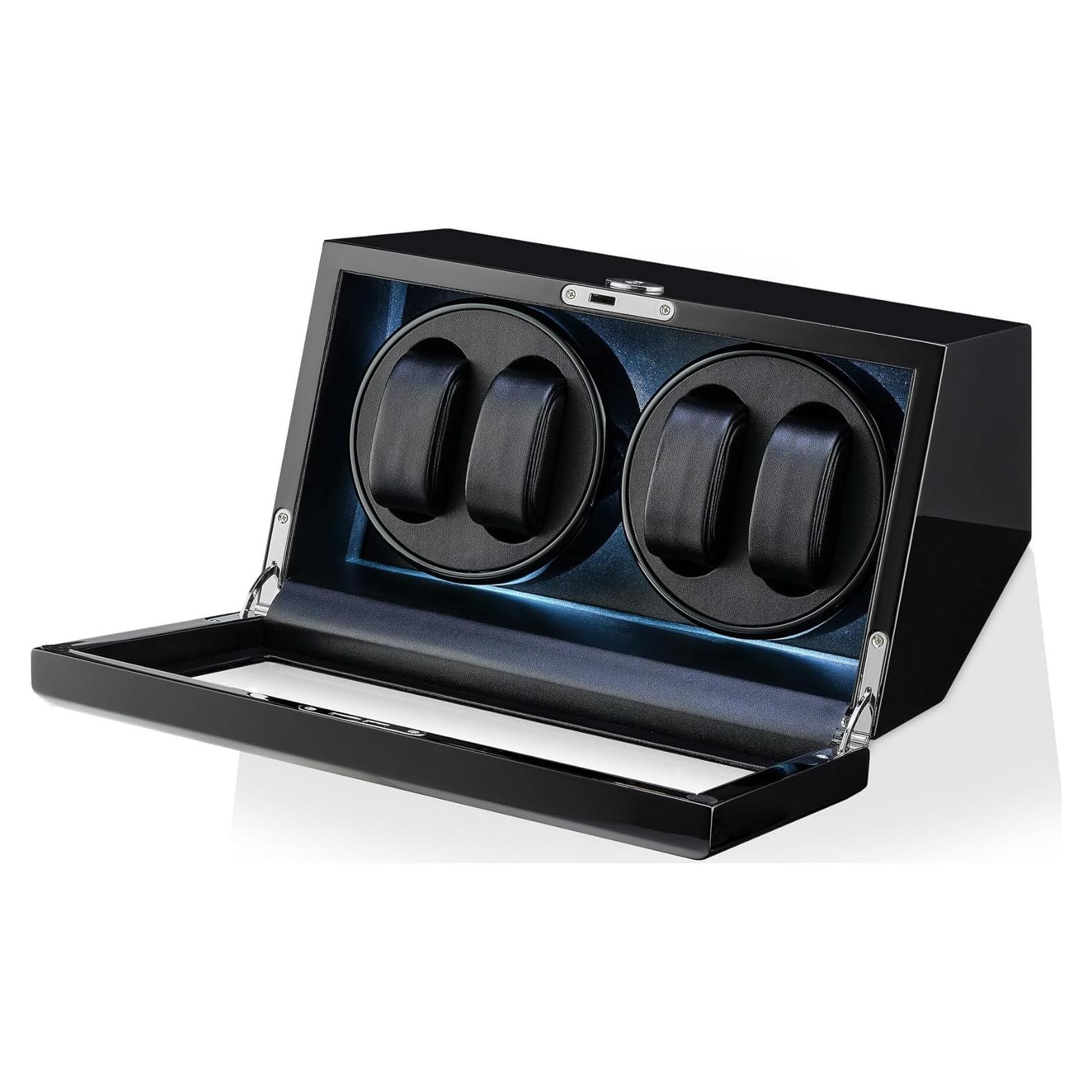 Reloj Winder TIMECUBE con Luz LED y 15 Programas de Enrollado