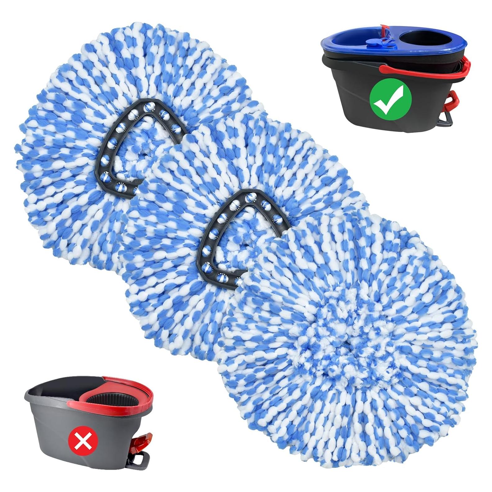 Reemplazo de cabezales de mopa DLAIMI 3 paquetes microfibra