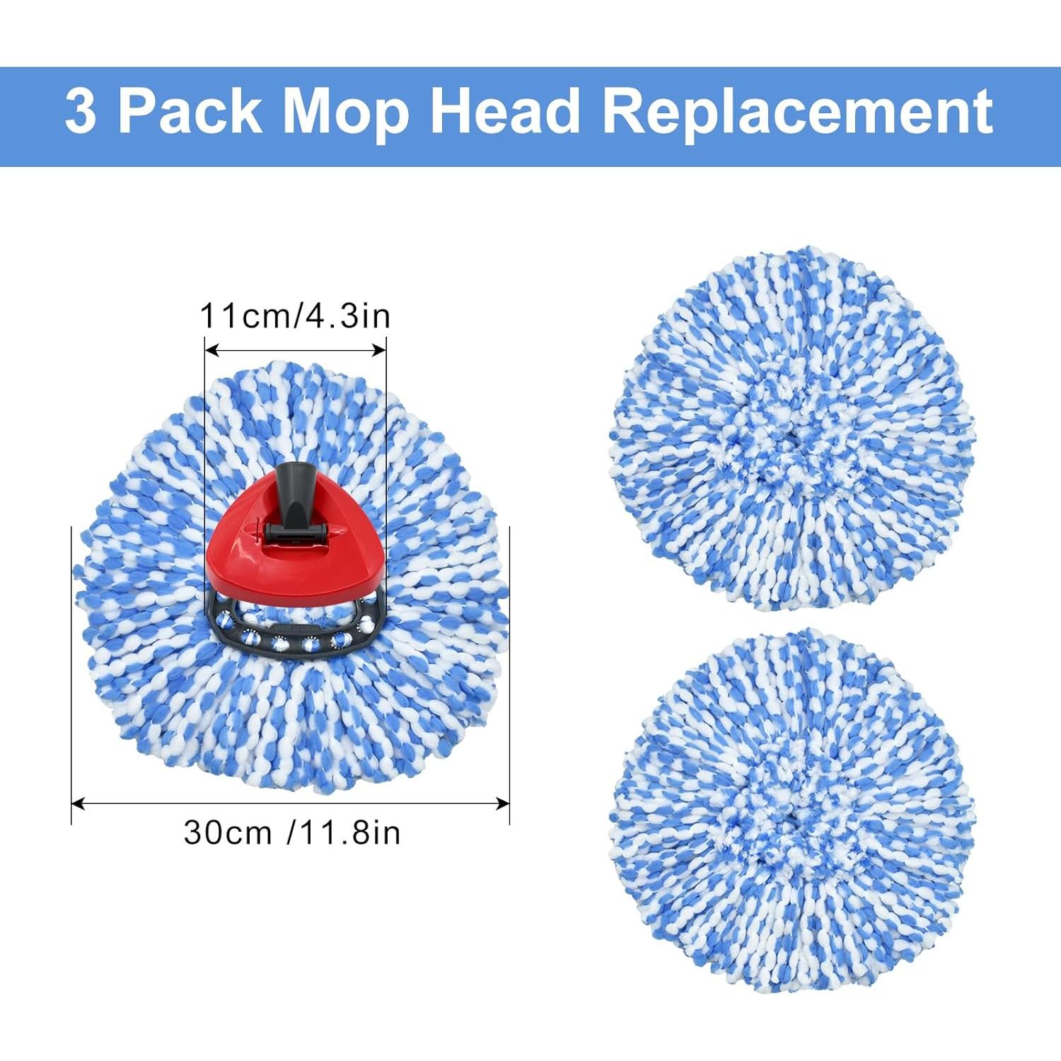 Reemplazo de cabezales de mopa DLAIMI 3 paquetes microfibra