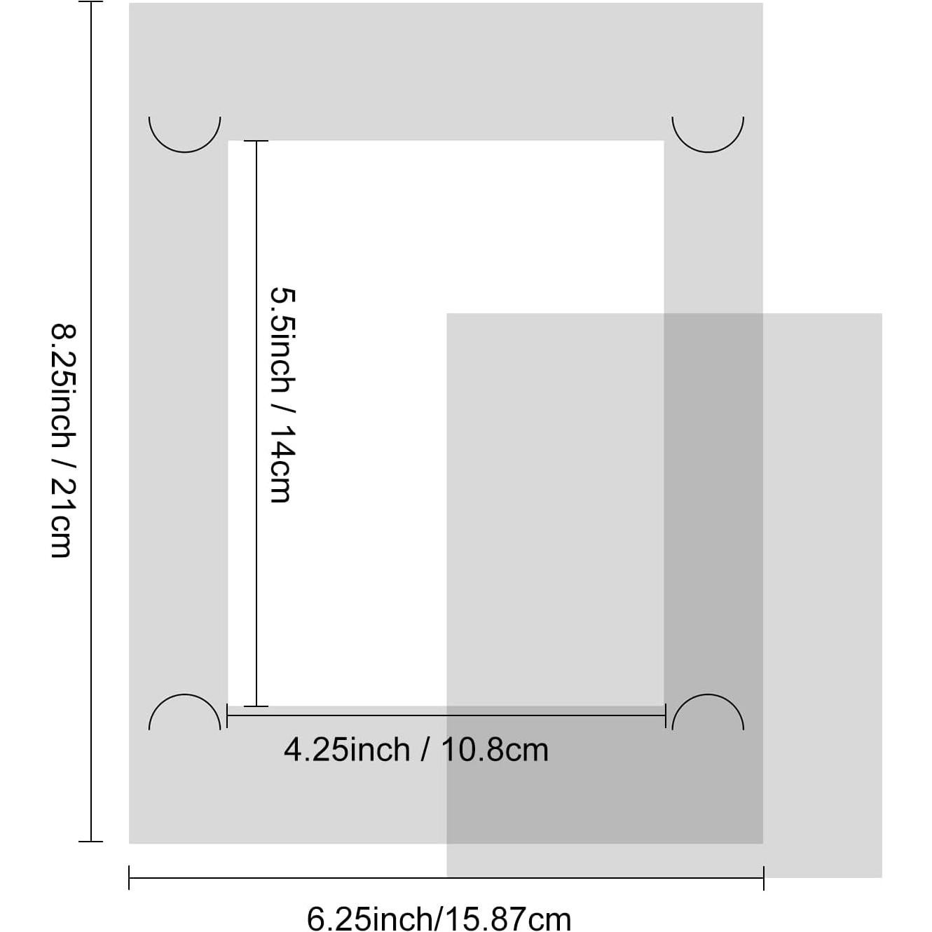 Mats de Estampado Antideslizantes Briartw 2 Pcs 21.6x16.5cm