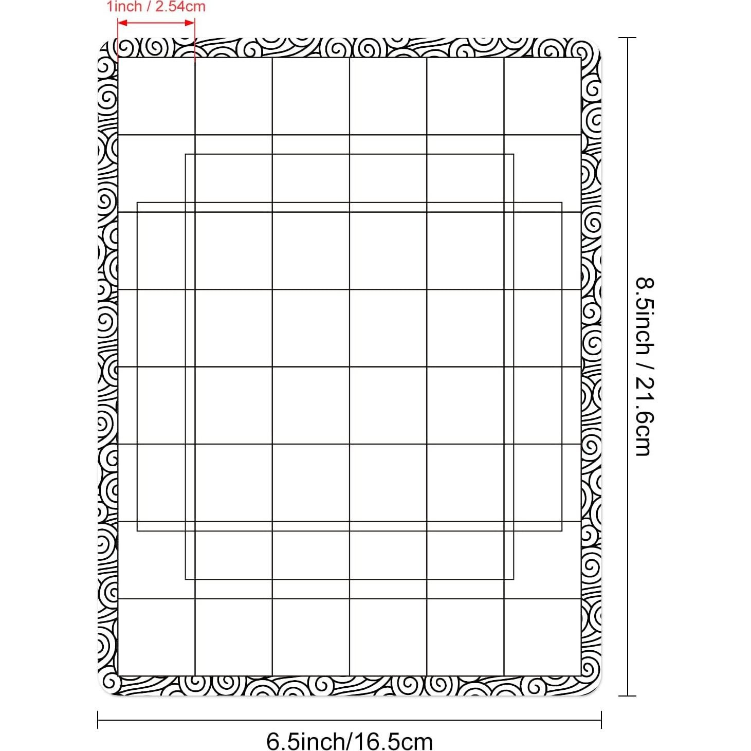Mats de Estampado Antideslizantes Briartw 2 Pcs 21.6x16.5cm