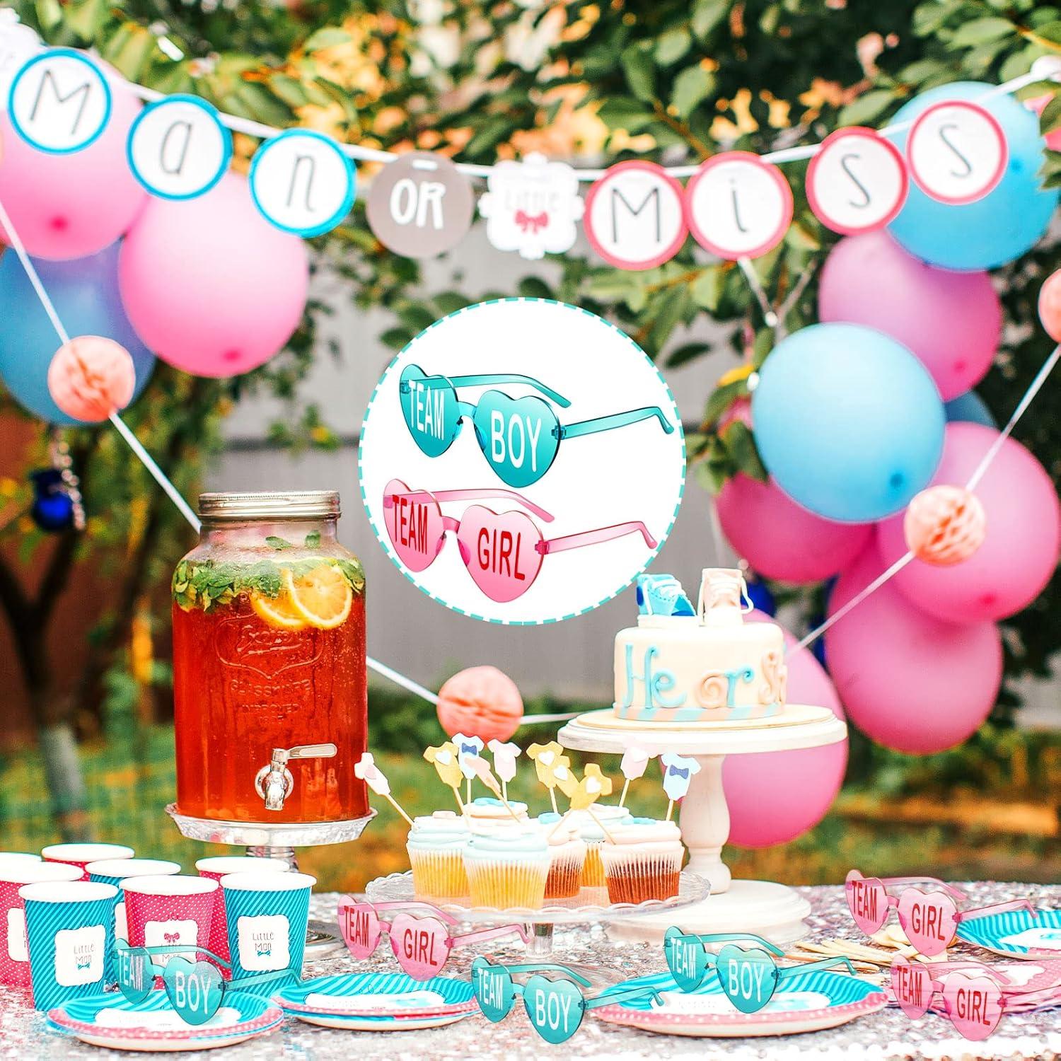 Gafas de Revelación de Género Konohan Corazón 8 Piezas