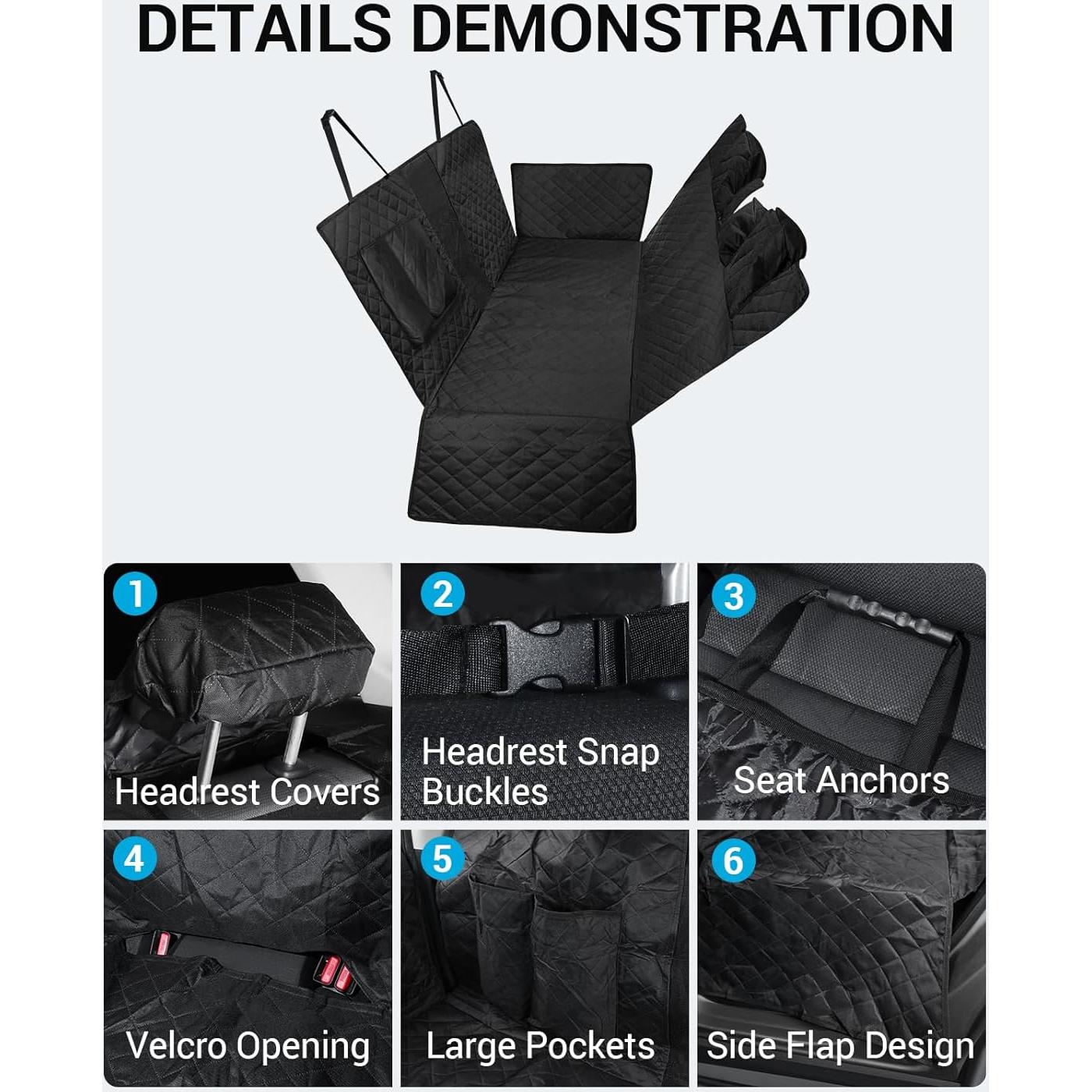 Funda de Asiento para Perros Proadsy Toyota Rav4 2019-2025 Impermeable