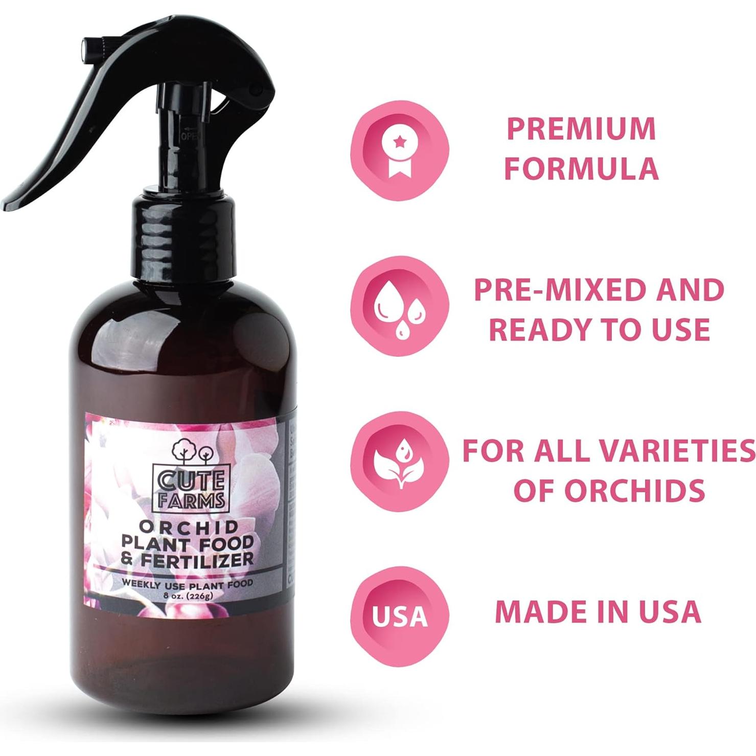 Fertilizante Líquido para Orquídeas Cute Farms 236.6 ml