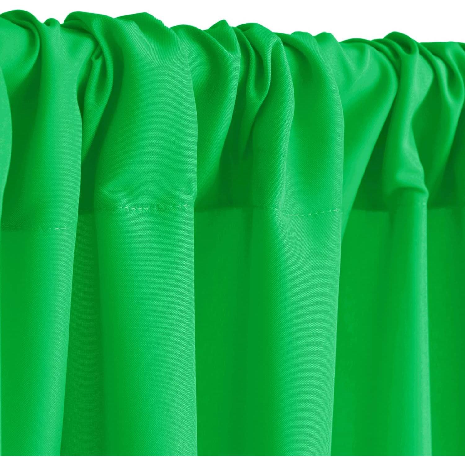Cortinas de Fondo Verde Hiasan 2 Paneles 152x213 cm