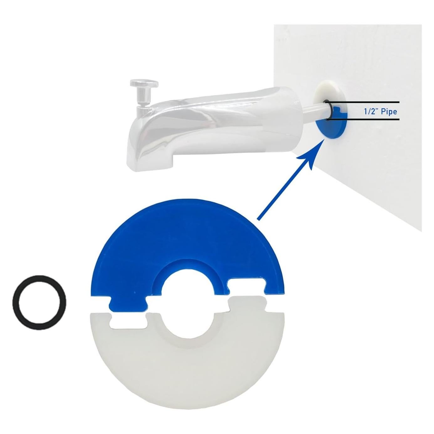 Sello de Respaldo para Grifo de Baño Welvzen 1/2" (12.7 mm) - Previene Filtraciones