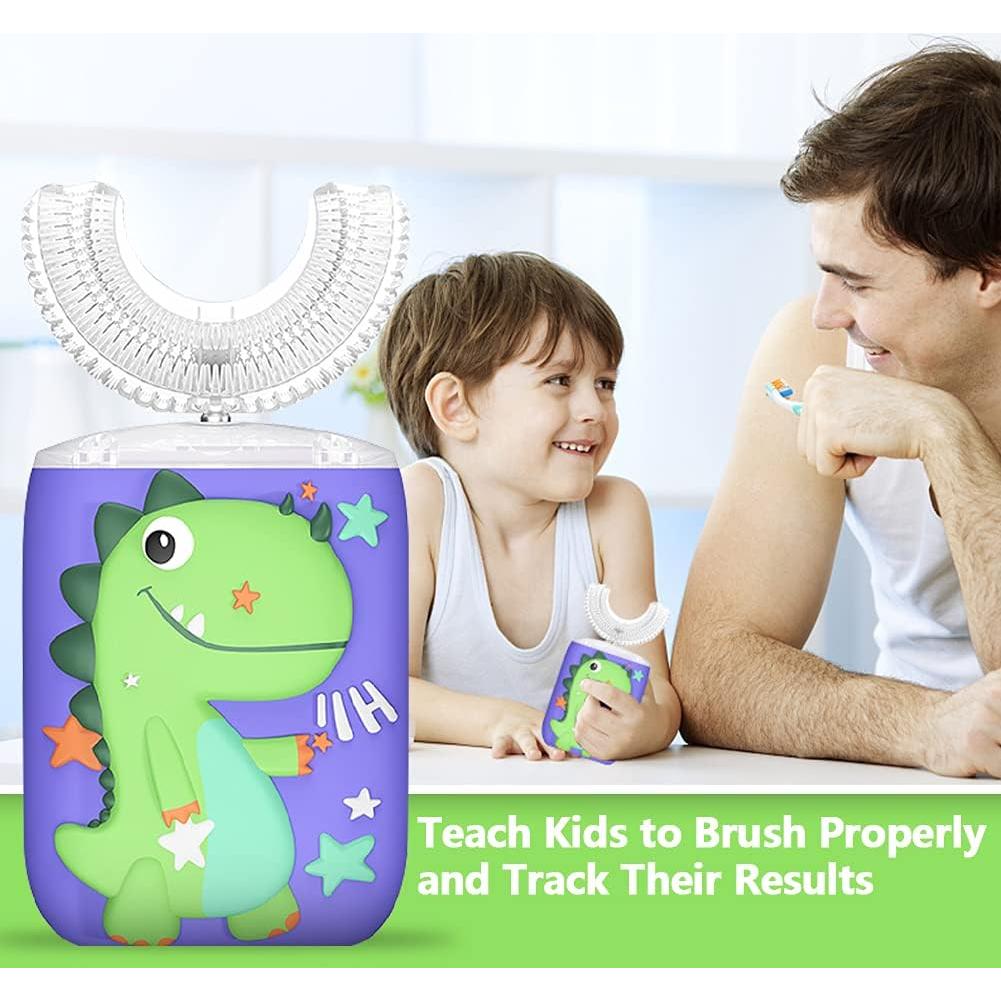 Cepillo de Dientes Eléctrico Infantil KRX KRT818 Verde 6 Modos