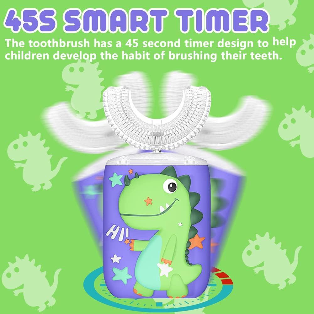 Cepillo de Dientes Eléctrico Infantil KRX KRT818 Verde 6 Modos