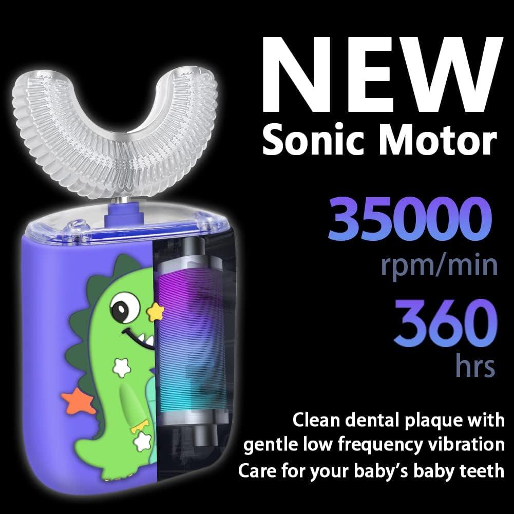 Cepillo de Dientes Eléctrico Infantil KRX KRT818 Verde 6 Modos