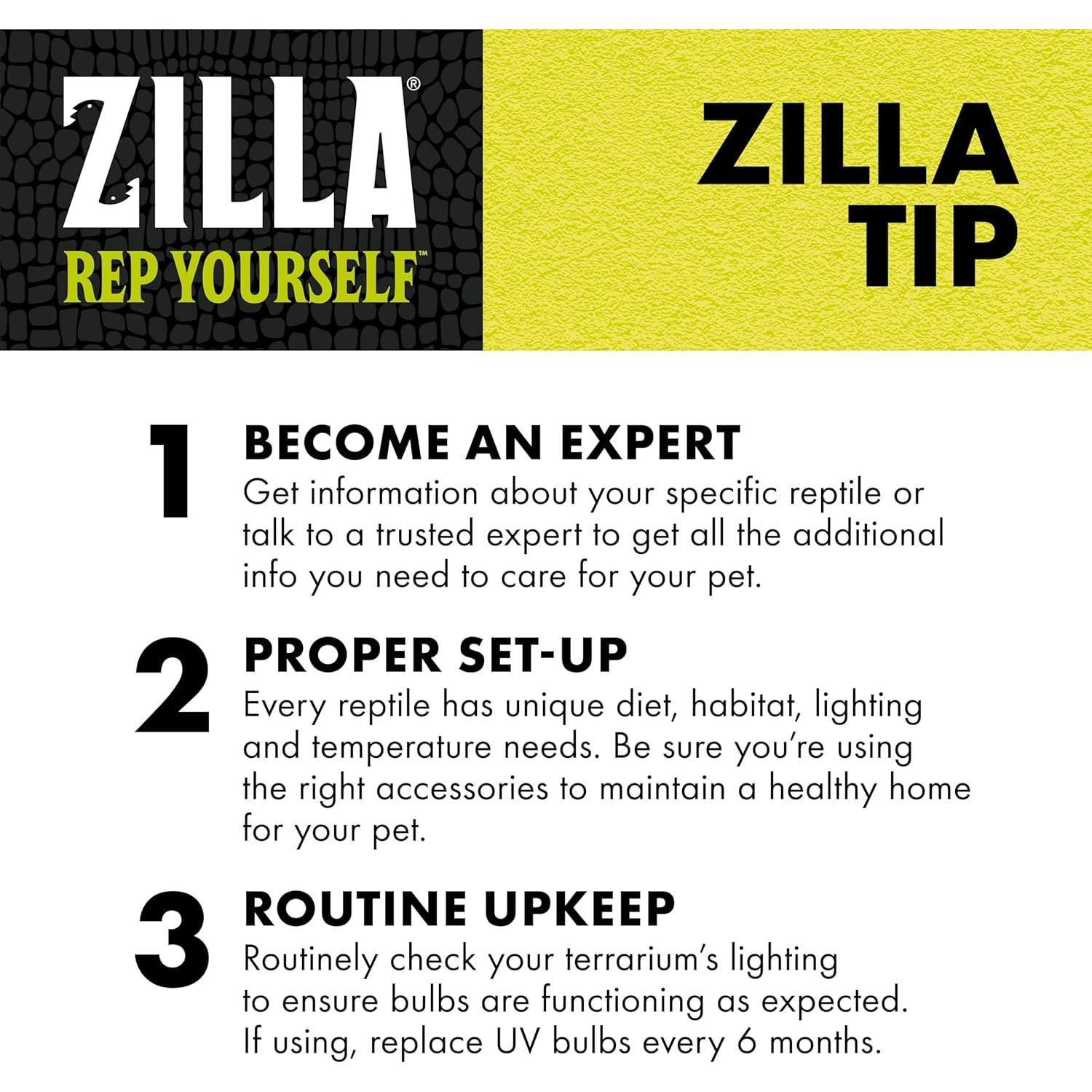 Bombilla Incandescente Zilla 50W Rojo Nocturno para Reptiles