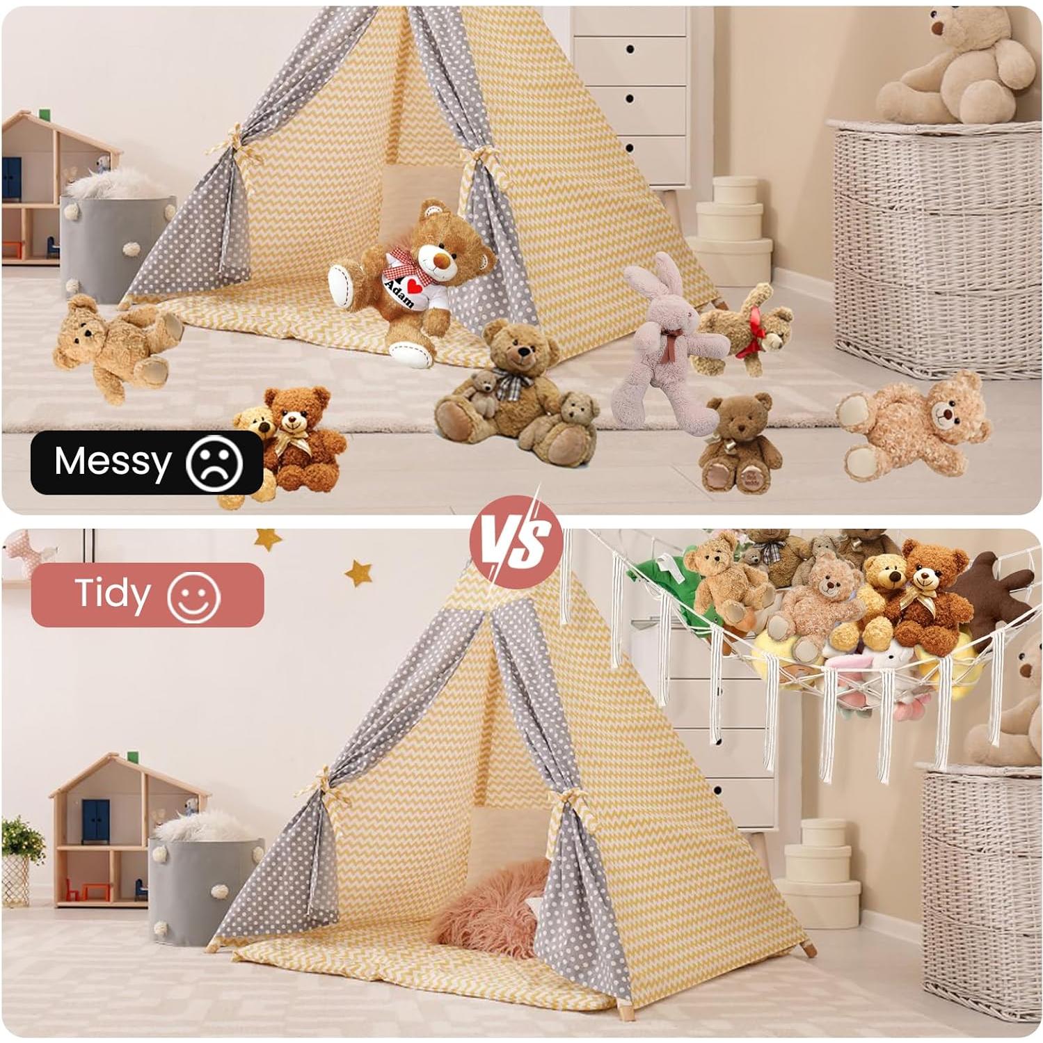 Hamaca de Peluches Esquinera Powkoo 152x110 cm Beige