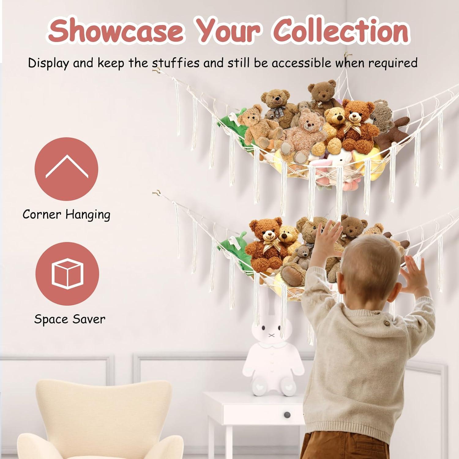 Hamaca de Peluches Esquinera Powkoo 152x110 cm Beige