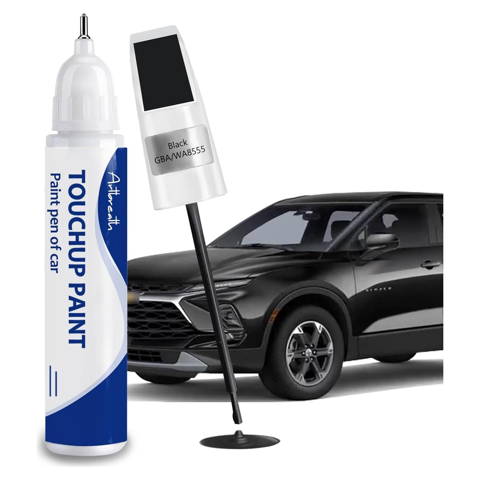Black(GBA/WA8555) Touch Up Paint for Chevrolet-Exact Match–Chips and Nicks Car Paint Scratch Repair Kit Automotive Paint Pen for Silverado/Equinox EV/Tahoe/Colorado/Blazer/Express