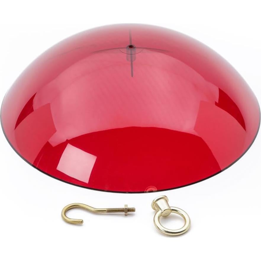 Cúpula Protectora Roja Birds Choice para Comederos de Aves 26.7 cm