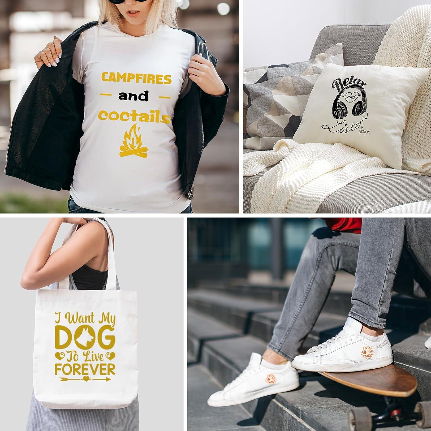 Paquete de Vinilo de Transferencia de Calor YUITCE 37 Hojas 30.48x25.4cm