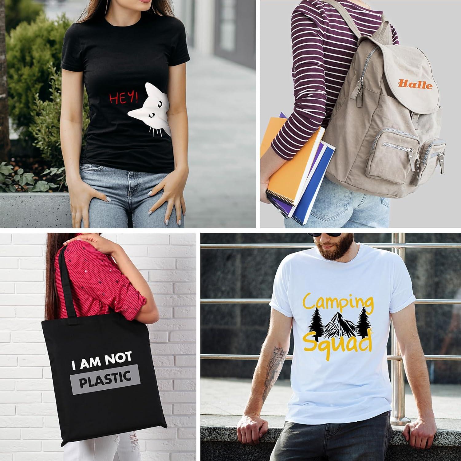 Paquete de Vinilo de Transferencia de Calor YUITCE 37 Hojas 30.48x25.4cm