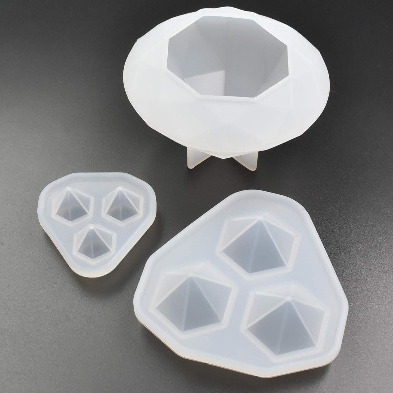 Kit de Moldes de Silicona para Diamantes QTTLLI - 3 Estilos