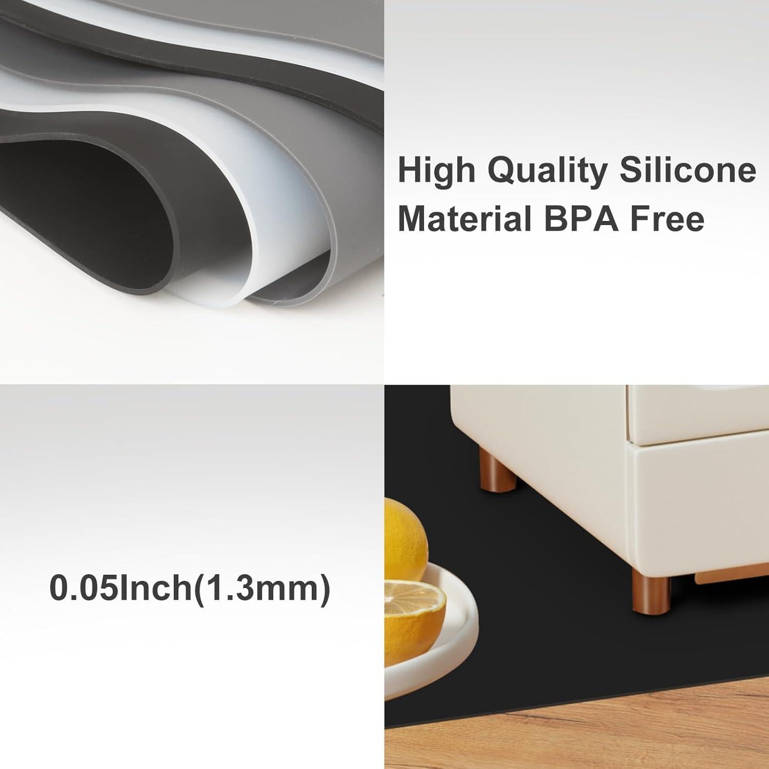 Alfombrilla de Silicona Extra Grande Treerit 120x60cm Antideslizante