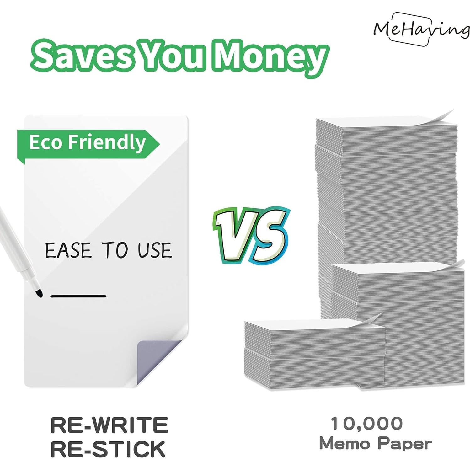 Bloc de Notas Adhesivas Borrables Mehaving 3x5" 24 Pcs Ecológicas