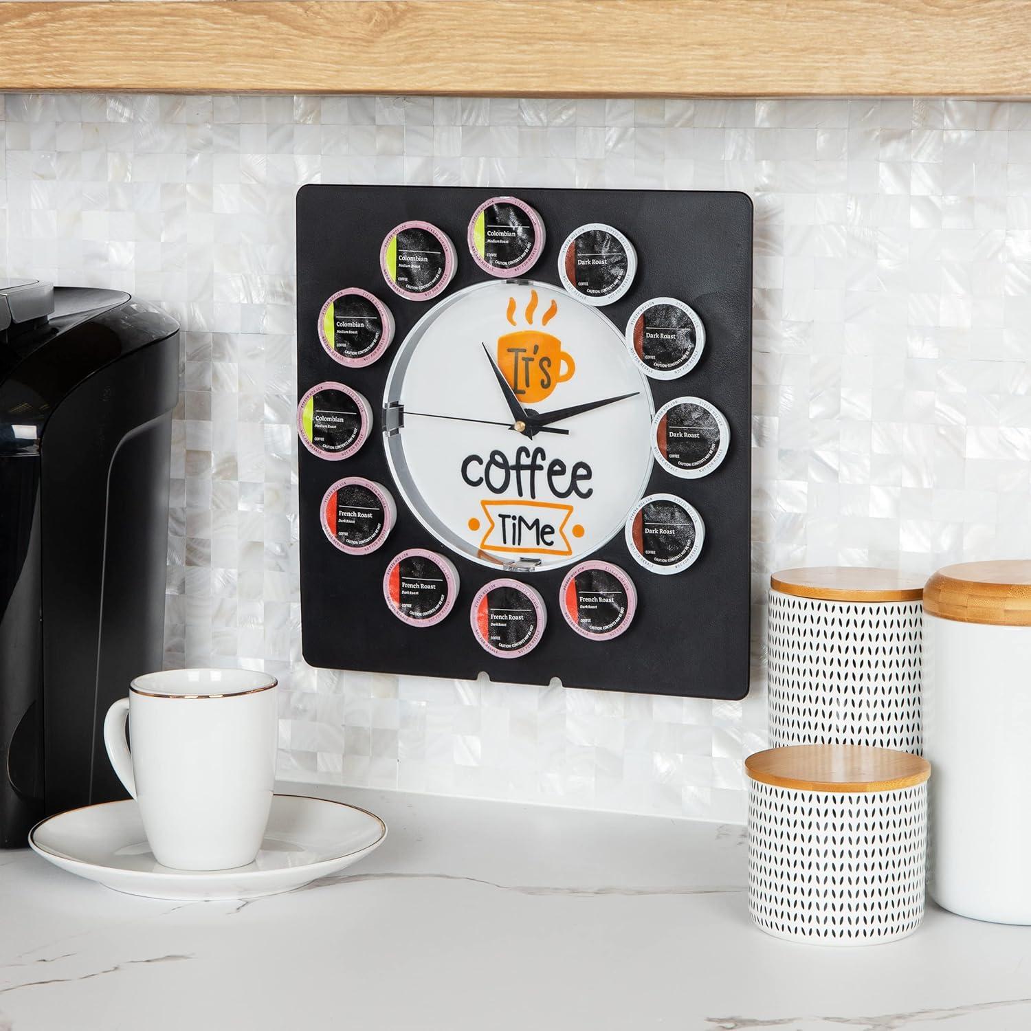 Soporte de Pods de Café y Reloj Mind Reader, Negro