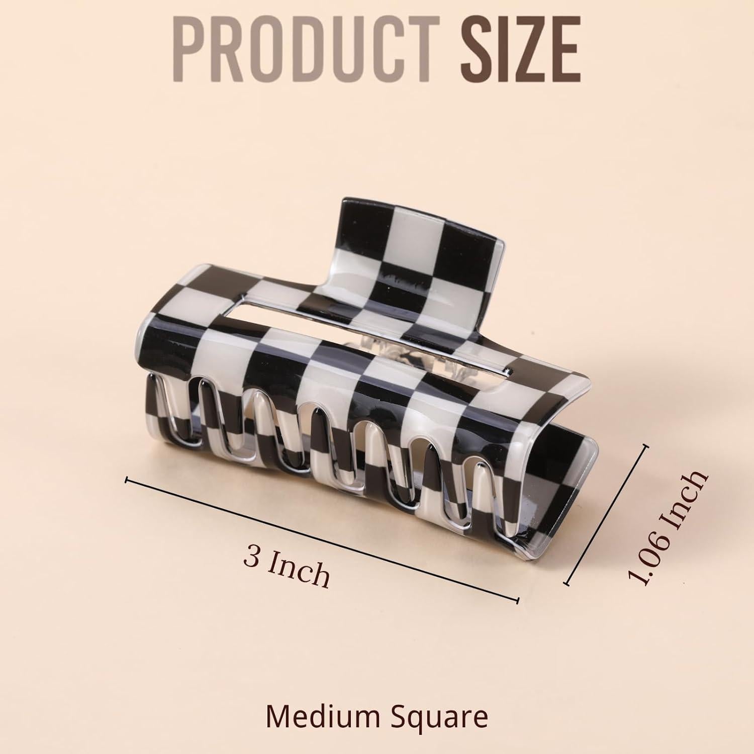 Clips de Garra Coloridos LuSeren 4 Pack Medianos Acetato